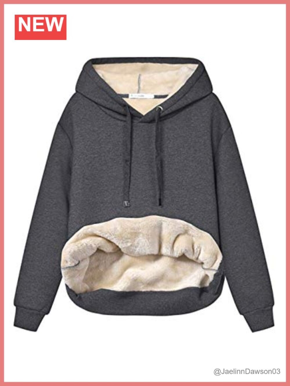 Womens Casual Winter Fleece Sherpa Lined Pullover Hooded Sweatshirt Hoodie